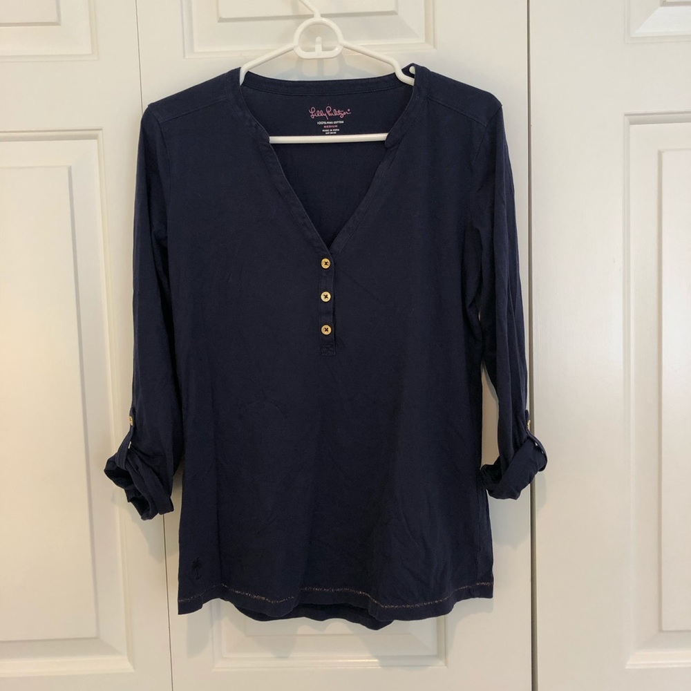 Lily Pulitzer 3/4 Sleeve Top